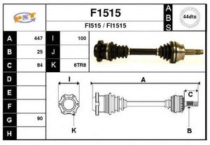 Фото Привідний вал SNRA F1515