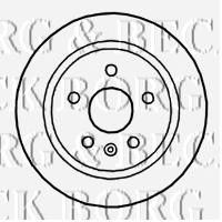 Фото Гальмівний диск BORG & BECK BBD4757