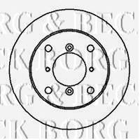 Фото Гальмівний диск BORG & BECK BBD5025