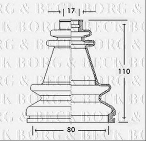 Фото Автозапчасть BORG & BECK BCB2502