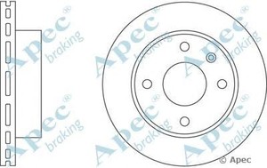 Фото Гальмівний диск APEC braking DSK145