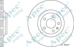 Фото Гальмівний диск APEC braking DSK2260