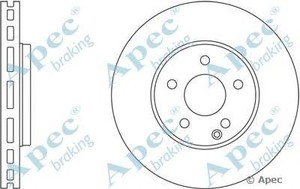 Фото Гальмівний диск APEC braking DSK2376