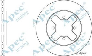 Фото Гальмівний диск APEC braking DSK242