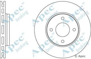 Фото Гальмівний диск APEC braking DSK 2588