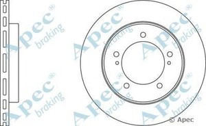 Фото Гальмівний диск APEC braking DSK308