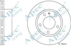 Фото Гальмівний диск APEC braking DSK527