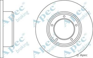 Фото Гальмівний диск APEC braking DSK908