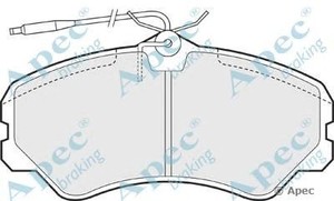 Фото Комлект гальмівних колодок, дисковий механізм APEC braking PAD636