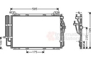 Фото Конденсатор, кондиціонер VAN WEZEL 82005091