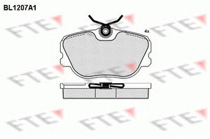 Фото Гальмівні колодки FTE BL1207A1