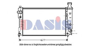 Фото Радіатор, охолодження двигуна AKS DASIS 161290N