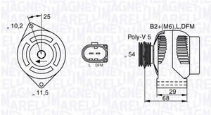 Фото Генератор Magneti Marelli 0635 32250 200