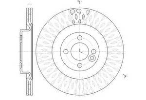 Фото Гальмівний диск KAVO PARTS 61442 10