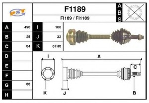 Фото Привідний вал SNRA F1189