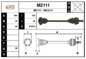 Фото Привідний вал SNRA M2111