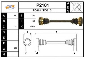 Фото Привідний вал SNRA P2101