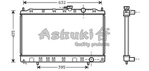 Фото Радіатор, охолодження двигуна ASHUKI C557-45