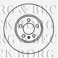 Фото Гальмівний диск BORG & BECK BBD4105
