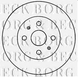 Фото Гальмівний диск BORG & BECK BBD5182