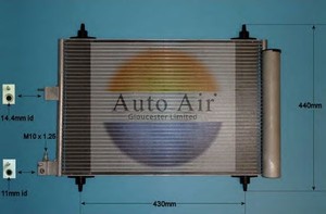 Фото Конденсатор, кондиціонер AUTO AIR GLOUCESTER 16-9748