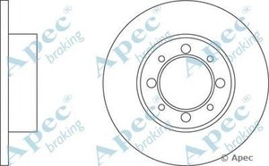 Фото Гальмівний диск APEC braking DSK178