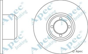 Фото Гальмівний диск APEC braking DSK222