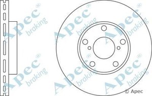 Фото Гальмівний диск APEC braking DSK2238