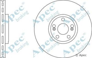 Фото Гальмівний диск APEC braking DSK2242