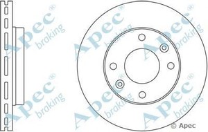 Фото Гальмівний диск APEC braking DSK2404