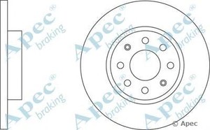 Фото Гальмівний диск APEC braking DSK2569