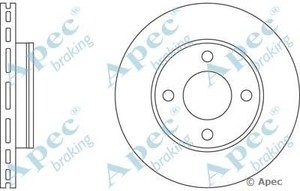 Фото Гальмівний диск APEC braking DSK547