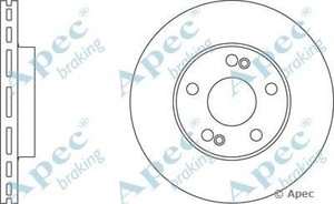 Фото Гальмівний диск APEC braking DSK669