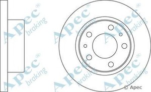 Фото Гальмівний диск APEC braking DSK823