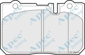 Фото Комлект гальмівних колодок, дисковий механізм APEC braking PAD1049