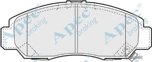 Фото Комлект гальмівних колодок, дисковий механізм APEC braking PAD1187