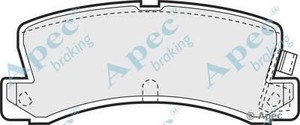 Фото Комлект гальмівних колодок, дисковий механізм APEC braking PAD580