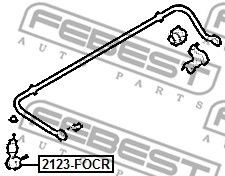 Фото Тяга стабілізатора задня Febest 2123FOCR