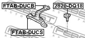Фото Опора кульова переднього нижнього важеля Febest 2820DQ18