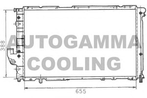 Фото Радіатор, охолодження двигуна AUTOGAMMA 100275