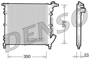 Фото Радіатор, охолодження двигуна Denso/Ketner DRM23003