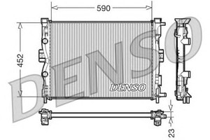 Фото Радіатор, охолодження двигуна Denso/Ketner DRM23055