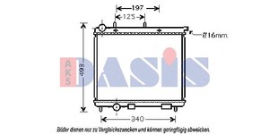 Фото Радіатор, охолодження двигуна AKS DASIS 060033N