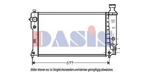 Фото Радіатор, охолодження двигуна AKS DASIS 160068N