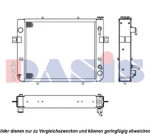 Фото Радіатор, охолодження двигуна AKS DASIS 430031N