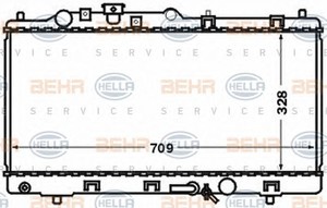 Фото Радіатор, охолодження двигуна Behr Hella Service 8MK 376 769-591