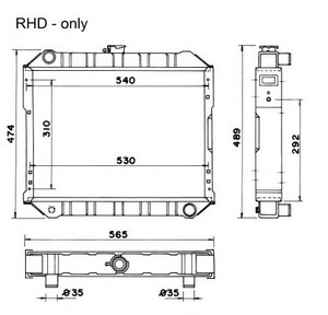 Фото Радіатор, охолодження двигуна NRF 52038