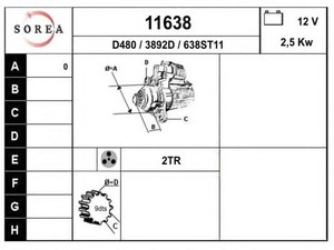 Фото Стартер EAI 11638