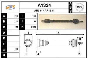 Фото Привідний вал SNRA A1334