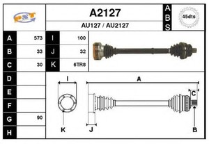 Фото Привідний вал SNRA A2127